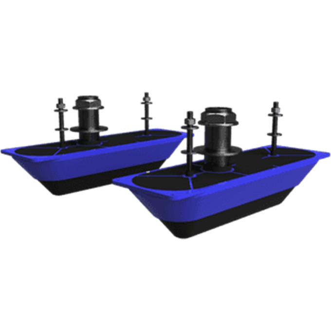 Преобразователь LOWRANCE StructureScan 3D, thru-hull, нержавеющая сталь (пара) 000-13560-001